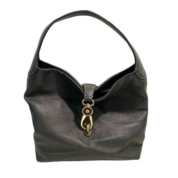 Dooney & Bourke Pebble Grain Leather Large Sack shoulder Purse Hobo bag 0708143 - Picture 11 of 15